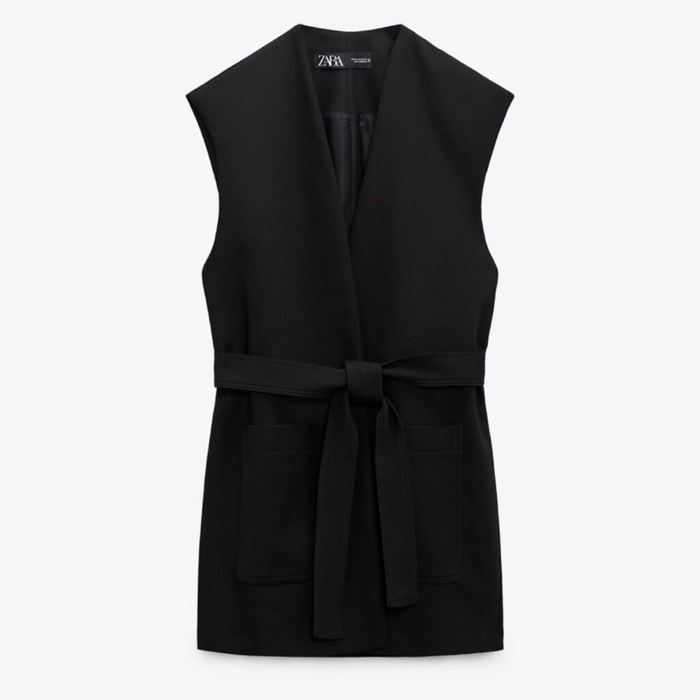 ZARA Long Waistcoat Vest